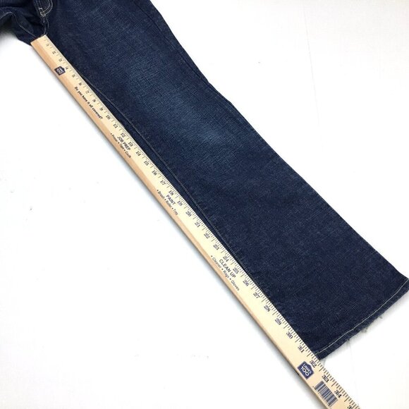 Old Navy Women's Jeans Low Rise Boot Cut Stretch Dark Wash size 8 length 32" - Picture 6 of 8
